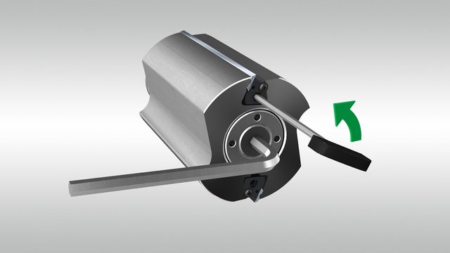Hobelmaschine Cube: Messerwechsel Schritt 2