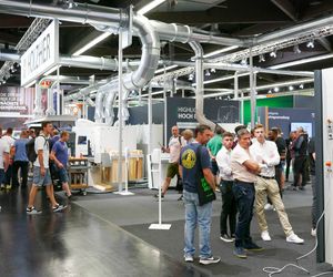 Aufnahme am WEINIG-Stand während der Holz-Handwerk 2022